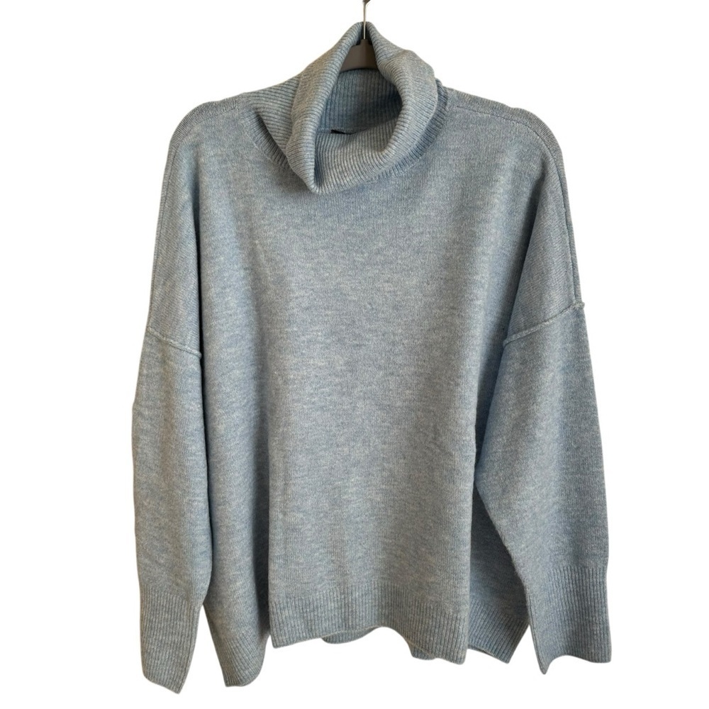 NWT Vince Camuto XXL Blue Soft Knit Turtleneck Sweater Pullover New